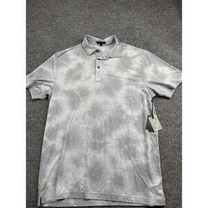 Asher Polo Shirt Mens Large Gray Solstice Dye Performance Golf Stretch